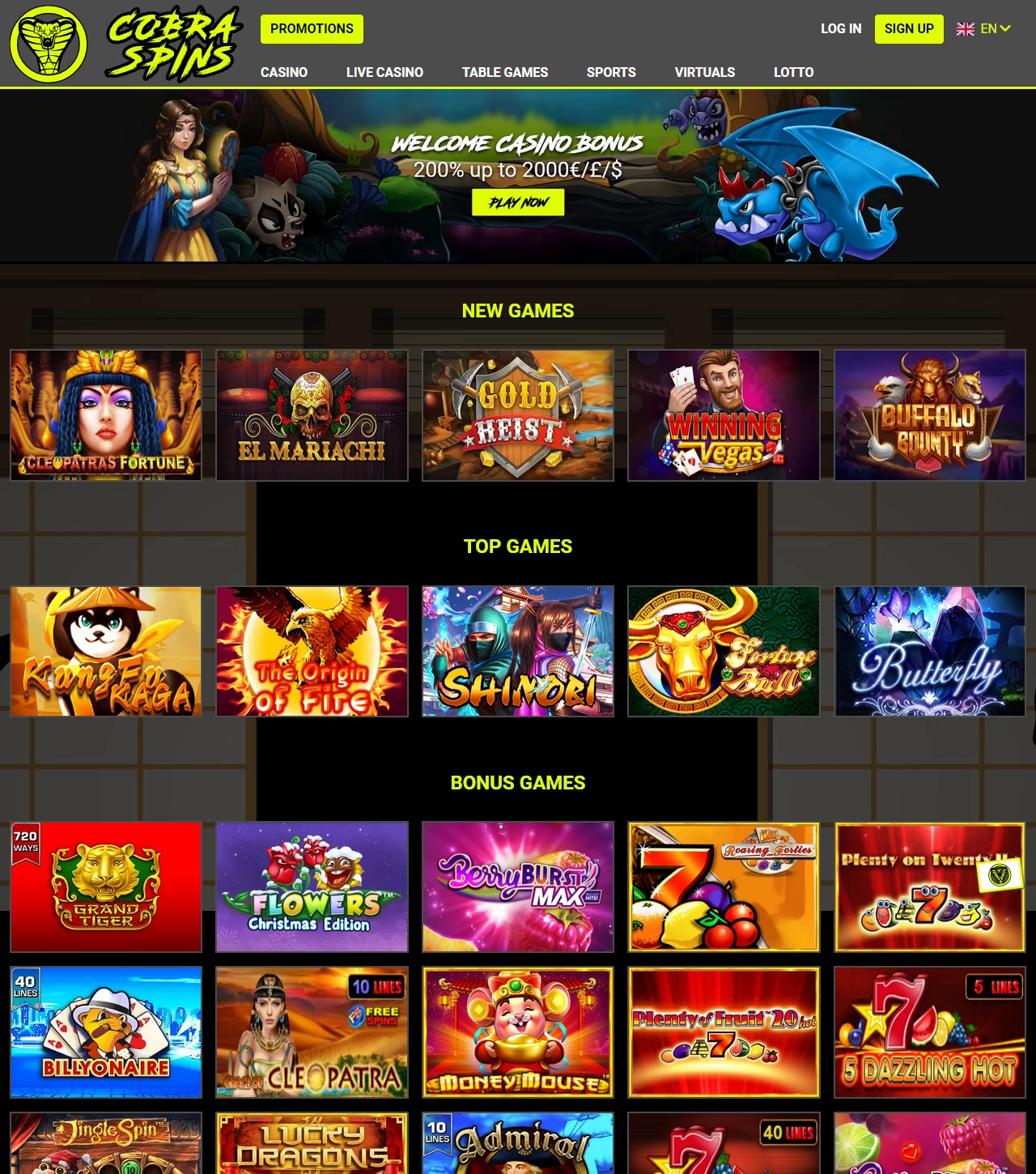 Cobra Spins Casino  Casino